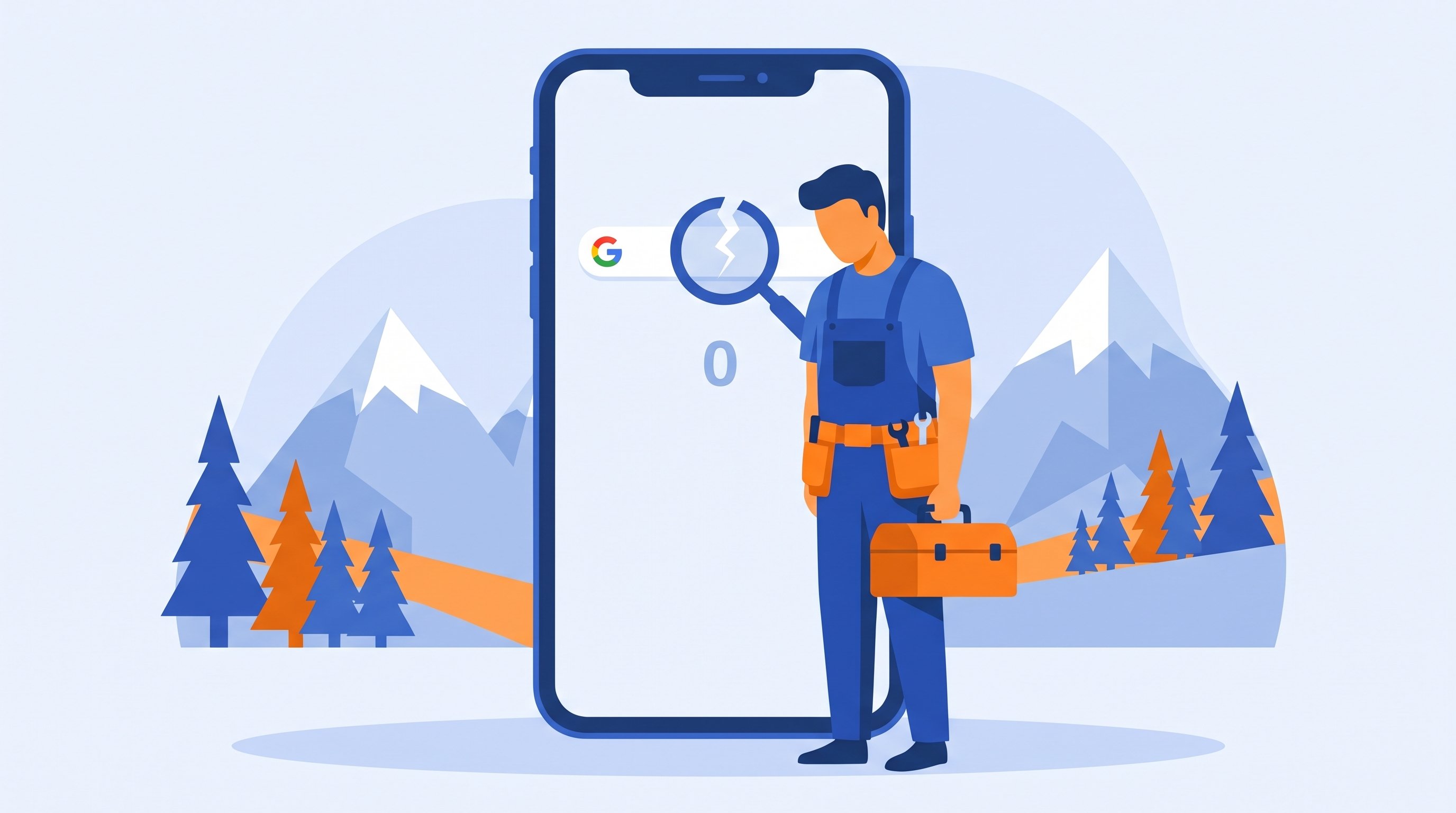 Illustration de l'article Entreprise: Artisan invisible sur Google = chantiers perdus