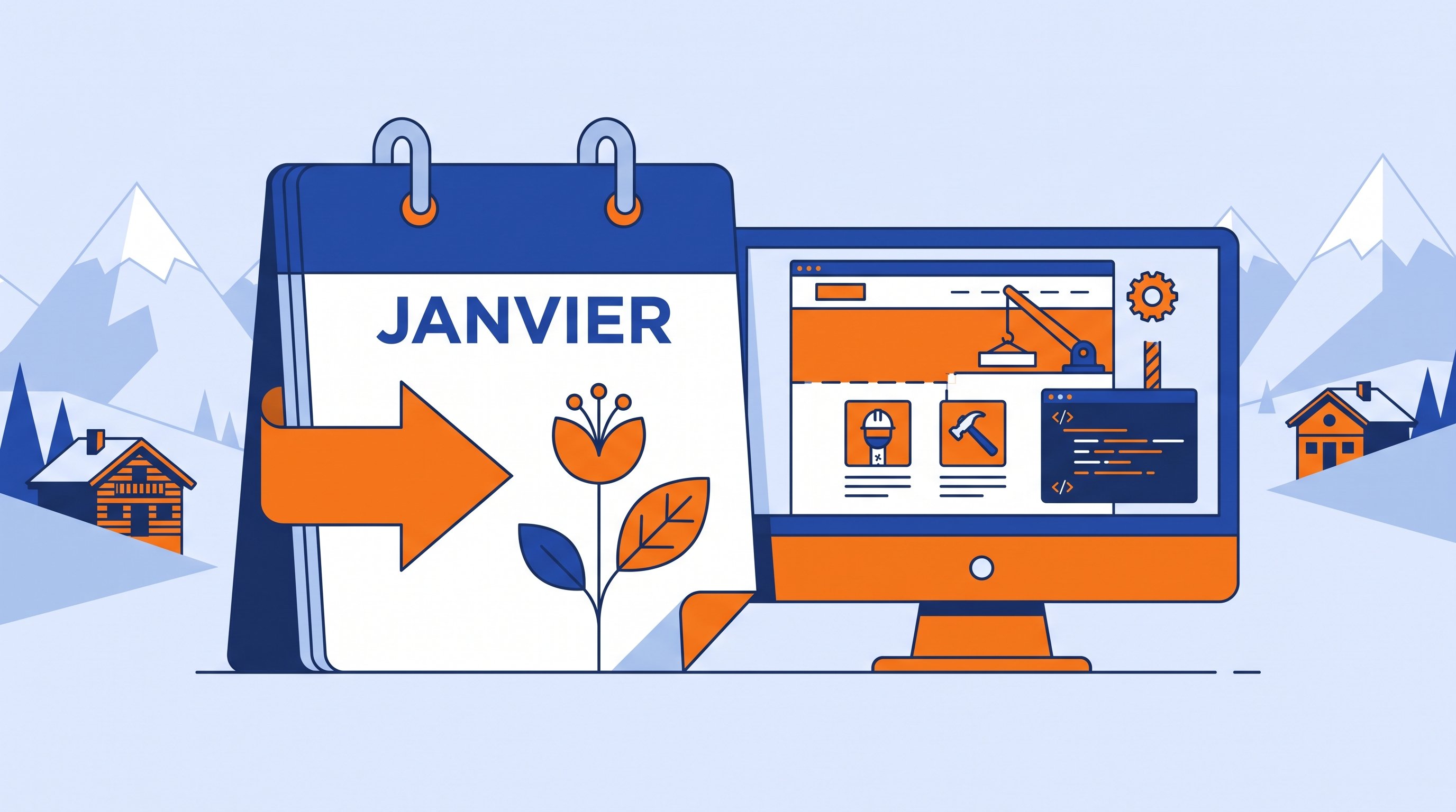 Illustration de l'article Entreprise: Janvier : le bon moment pour refaire votre site ?