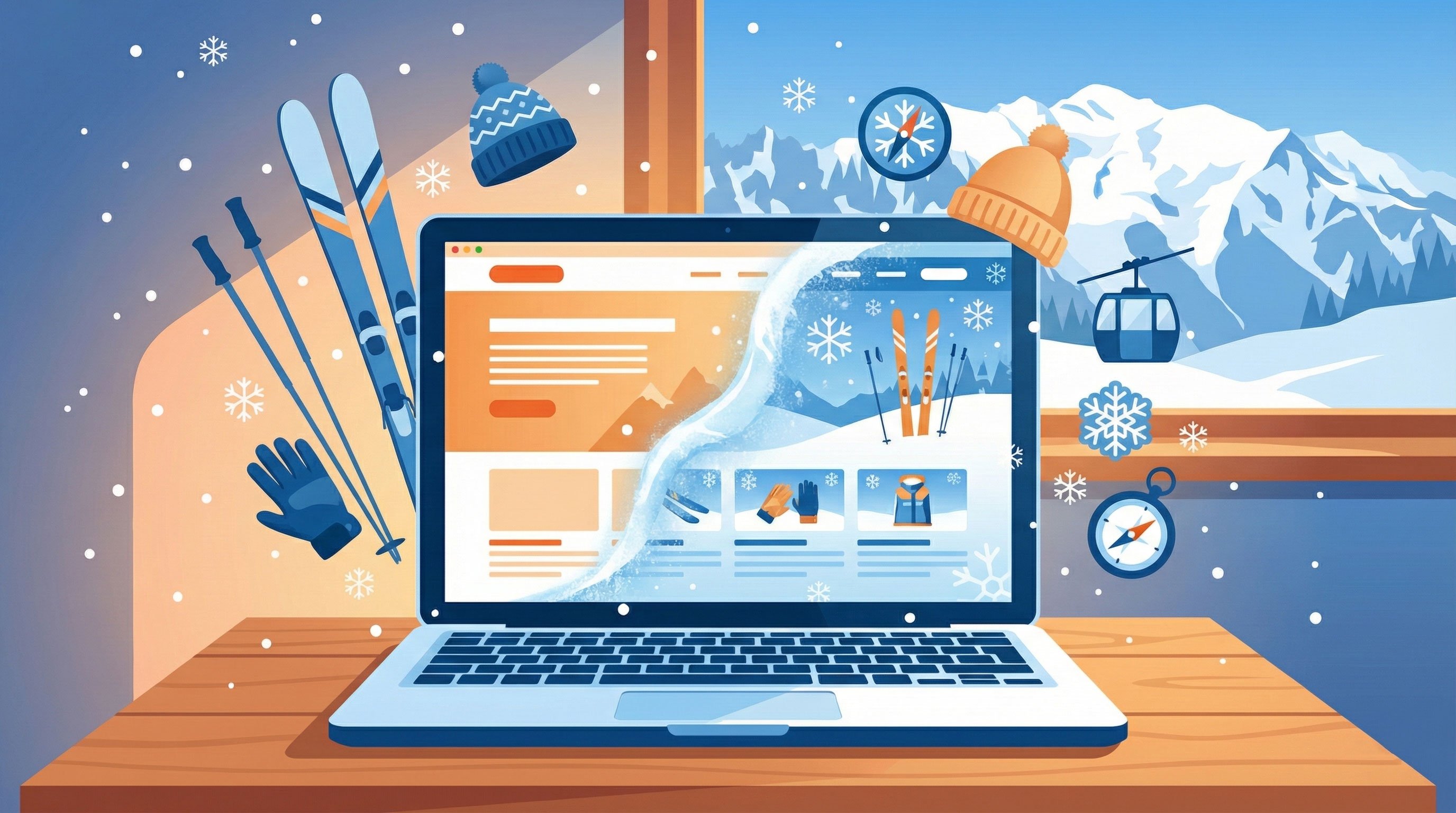 Préparer Son Site Web Pour la Saison d'Hiver : Guide Pour Entreprises de Montagne | MontPC Haute-Savoie