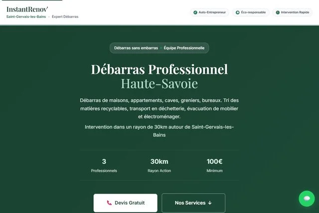 InstantRenov74 - Service Débarras