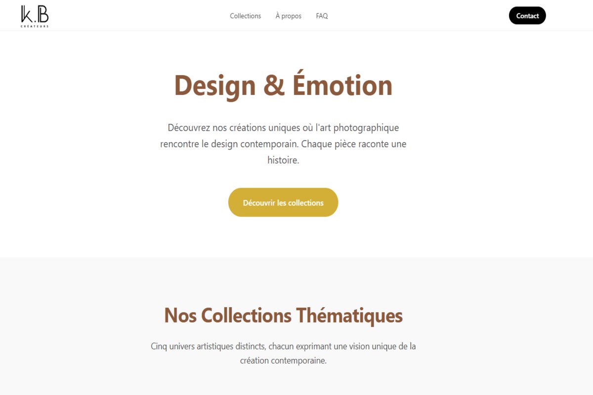 K.B Créateurs - E-commerce art