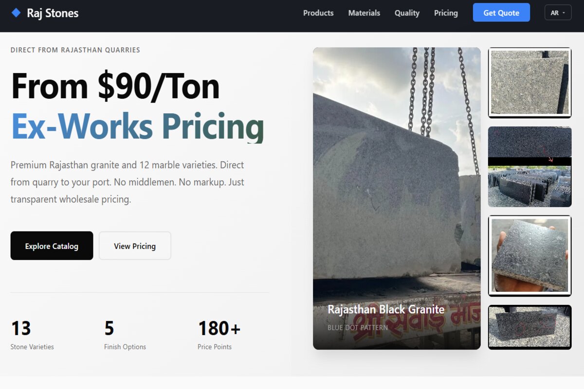 Raj Stones - Import granit & marbre